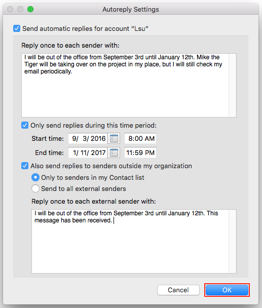 Set Up Auoto Reply In Outlook For Mac